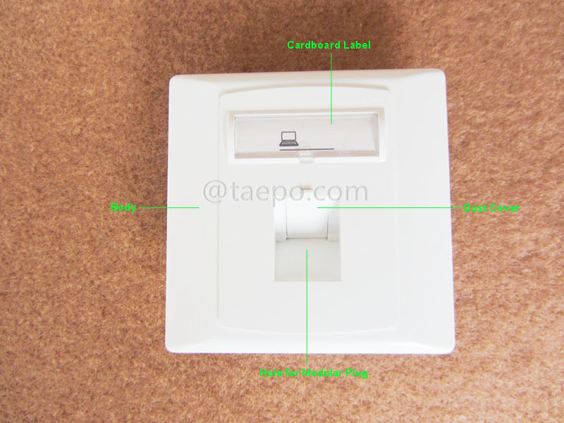 Imágenes de ilustración para placa de pared de 1 puerto, 86x86 mm, estilo alemán
