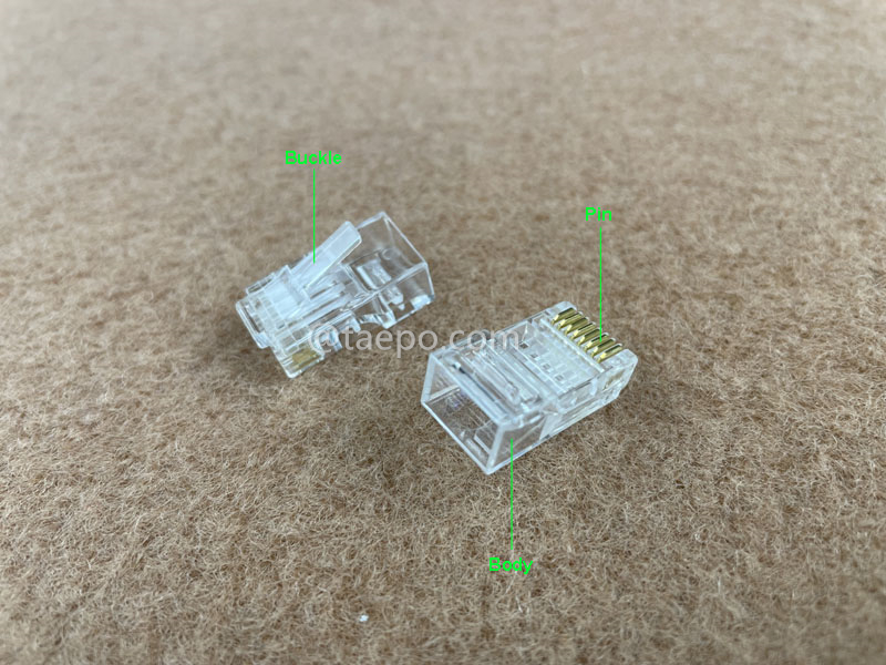 Imágenes ilustrativas para Enchufe modular, CAT6A, RJ45, 8P8C, UTP