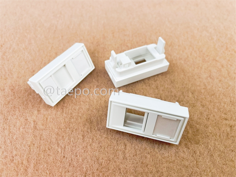 Placa de pared de 1 puerto, 22.5x45mm, estilo francés, sin jack Keystone