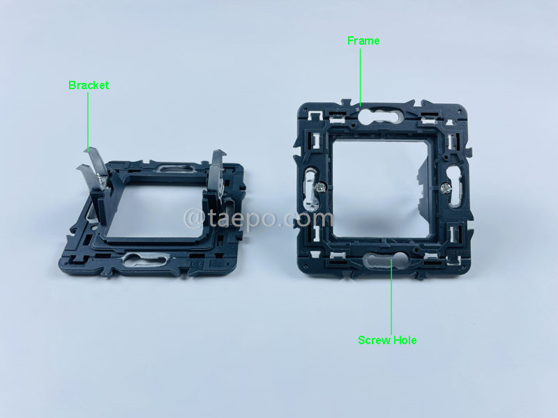 Imágenes ilustrativas para soporte metálico de placa frontal, 80x80mm, estilo francés