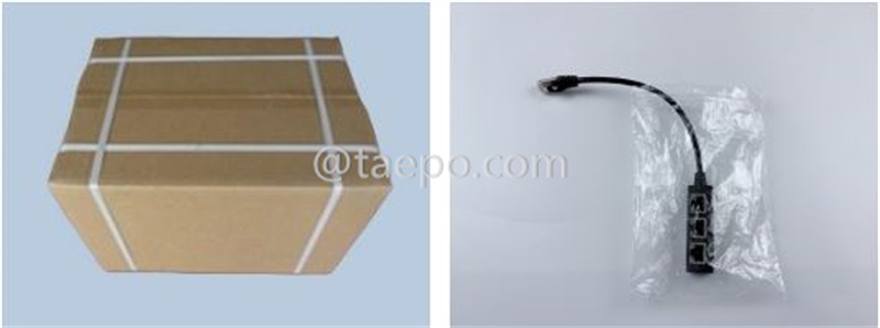 Imágenes de embalaje para acoplador RJ45 3 entradas 1 salida