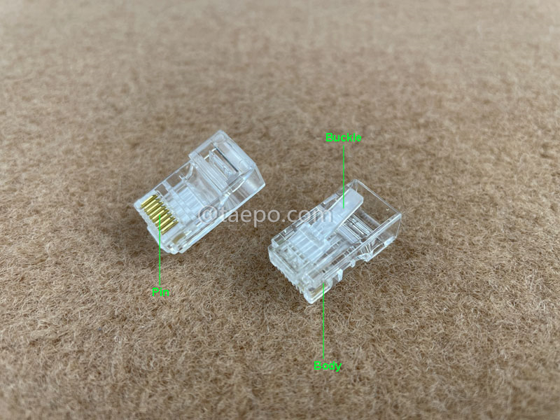 Imágenes de ilustración para conector modular, CAT5E, RJ45, 8P8C, UTP
