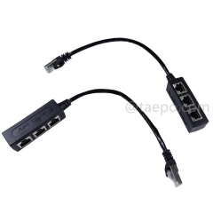 Acoplador RJ45 3 entradas 1 salida