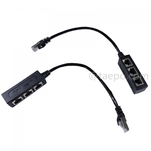 Acoplador RJ45 3 entradas 1 salida