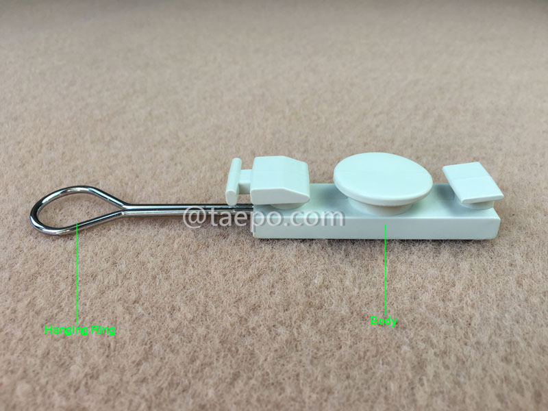 Imágenes ilustrativas del soporte para cable FTTH